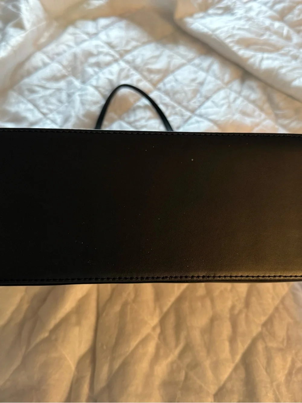 kate spade Two-Tone Blush and Black Leather Tote with Tassel